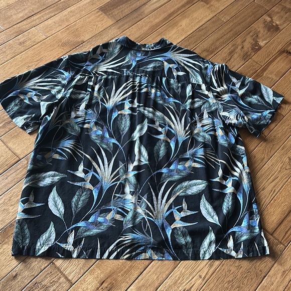 Men’s Paradise Collection XXL Hawaiian print floral 100% washable silk button - Picture 9 of 9